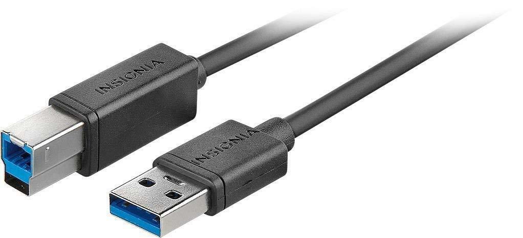 Insignia USB 3.0 A to B Cable Connector For External Hard Drives readers Docks $