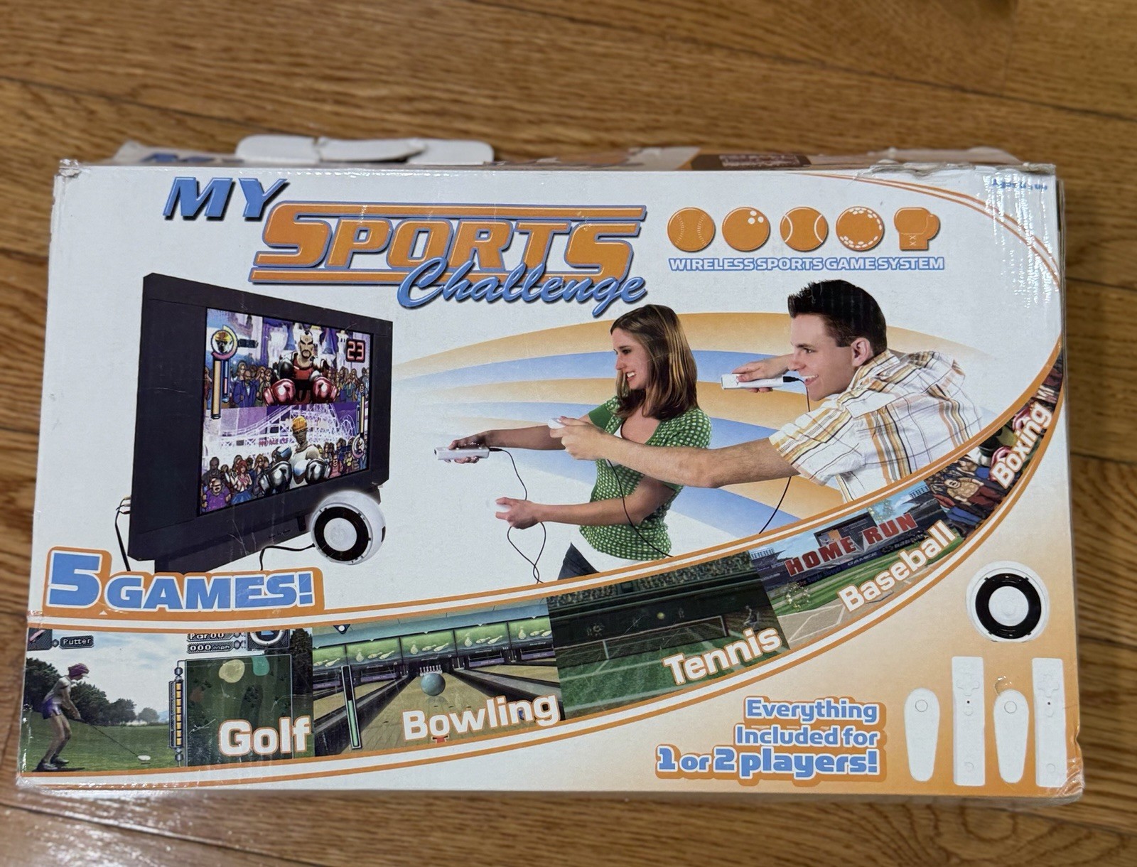 My Sports Challenge Wireless Sports Game System Five Games Set for 2 Players