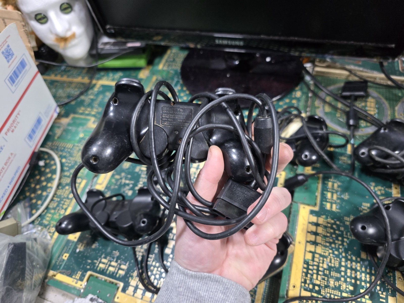 Sony PS2 Original DEFECTIVE DONOR EXACT LOT #3-Controller-CRUDE-DIRT-RUST-PARTS