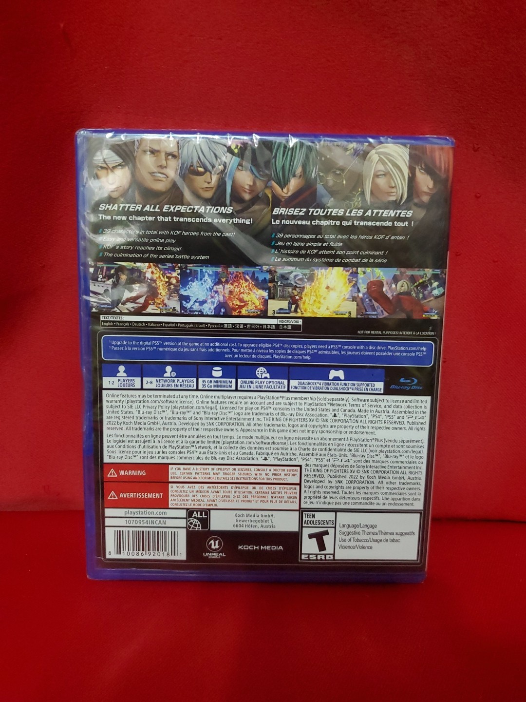The King Of Fighters Xv Brand New Sealed, Ps4 Game