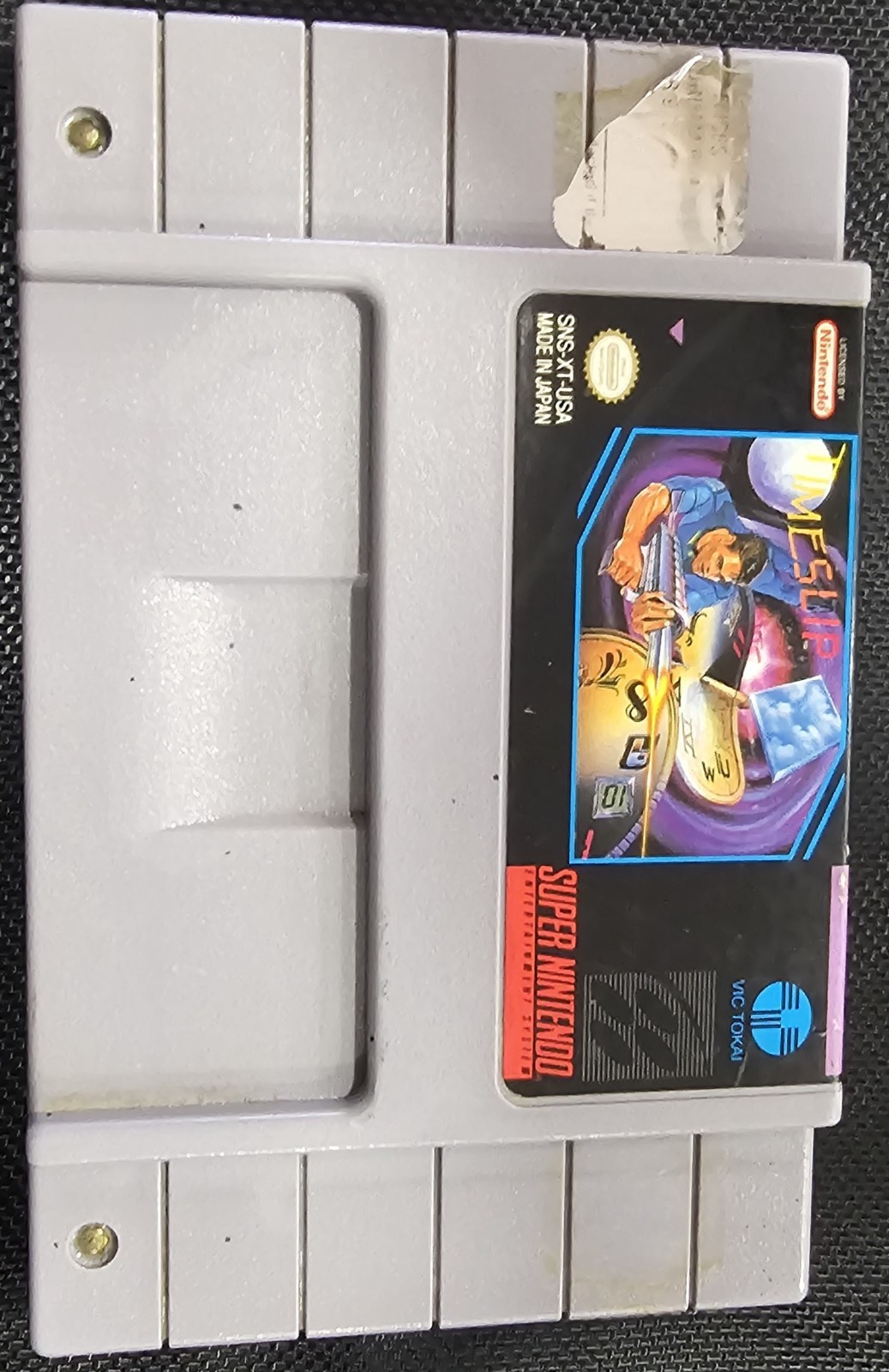 Vic Tokai Timeslip Nintendo SNES NTSC-U/C (US/CA) Game Cartridge
