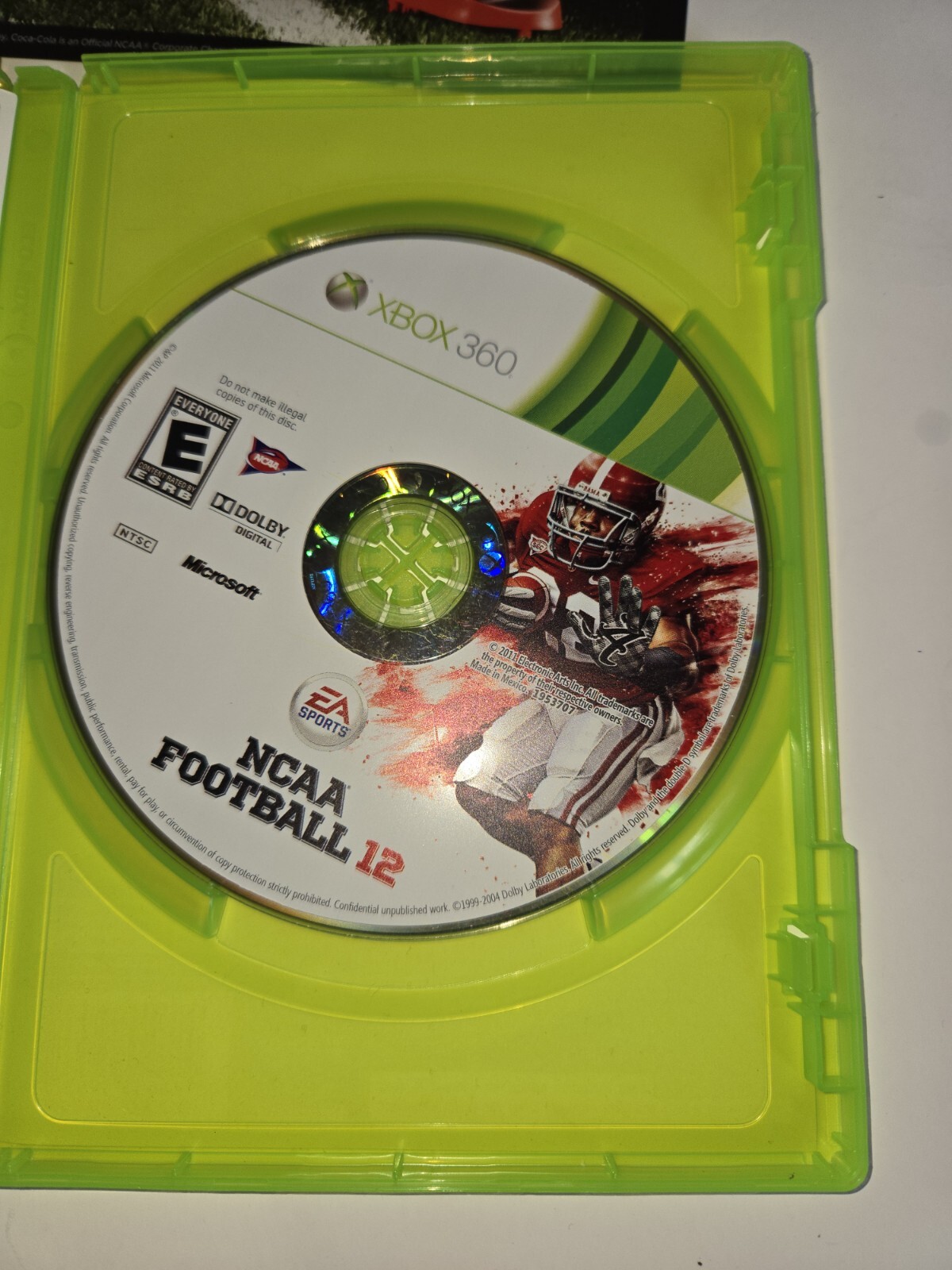 NCAA Football 12 Xbox 360 2012 Complete