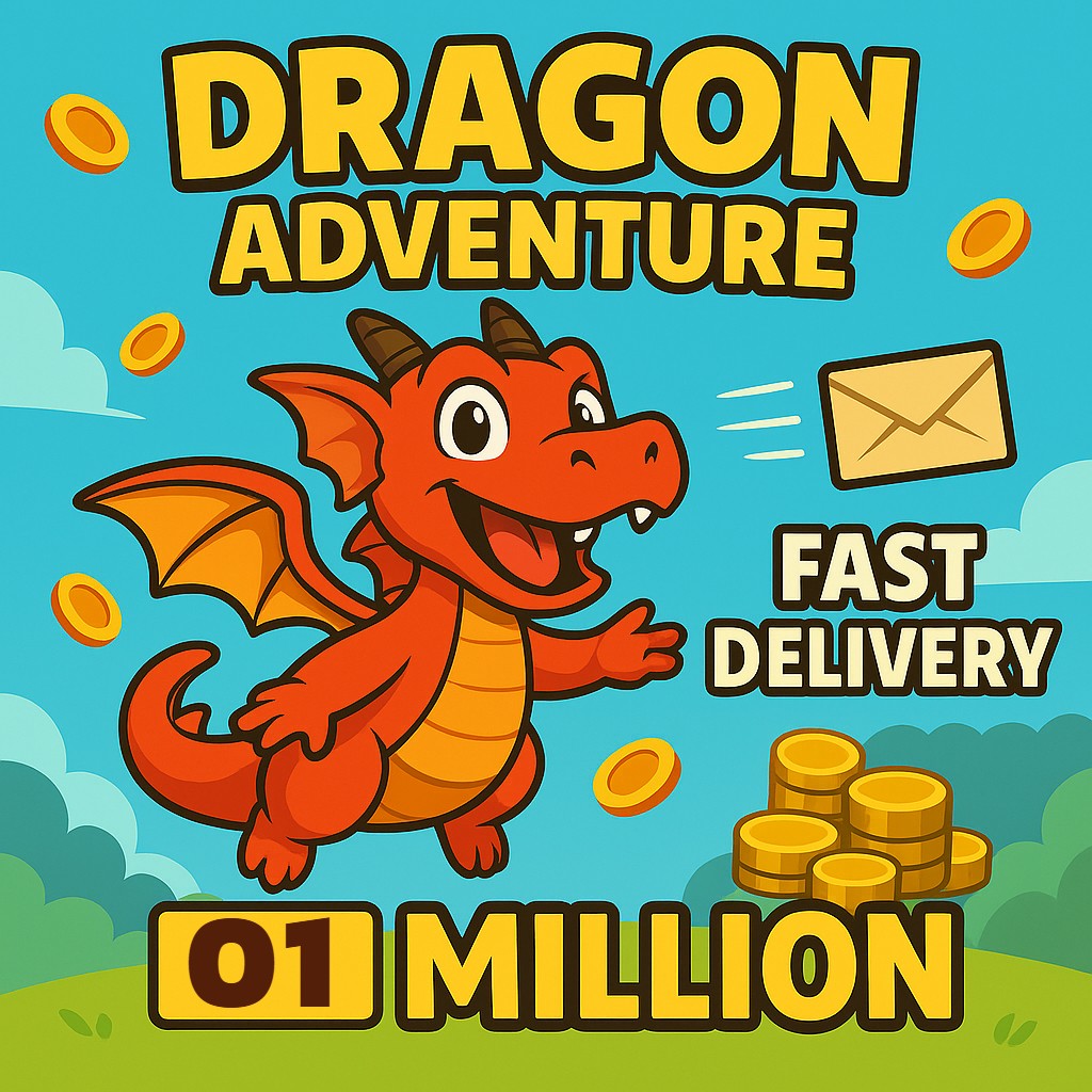 🟢ONLINE🟢 DRAGON ADVENTURES COINS 01 to 200 MILLION COINS ✅IMMEDIATE DELIVERY🔜