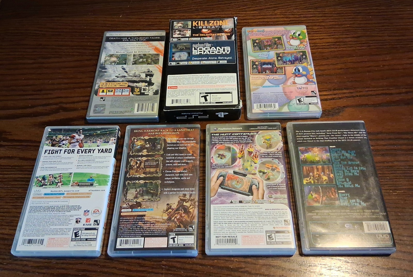 PSP UMD Game/Movie/Music Lot+ Extras RPG Racing Puzzle Arcade See Pics/Descript