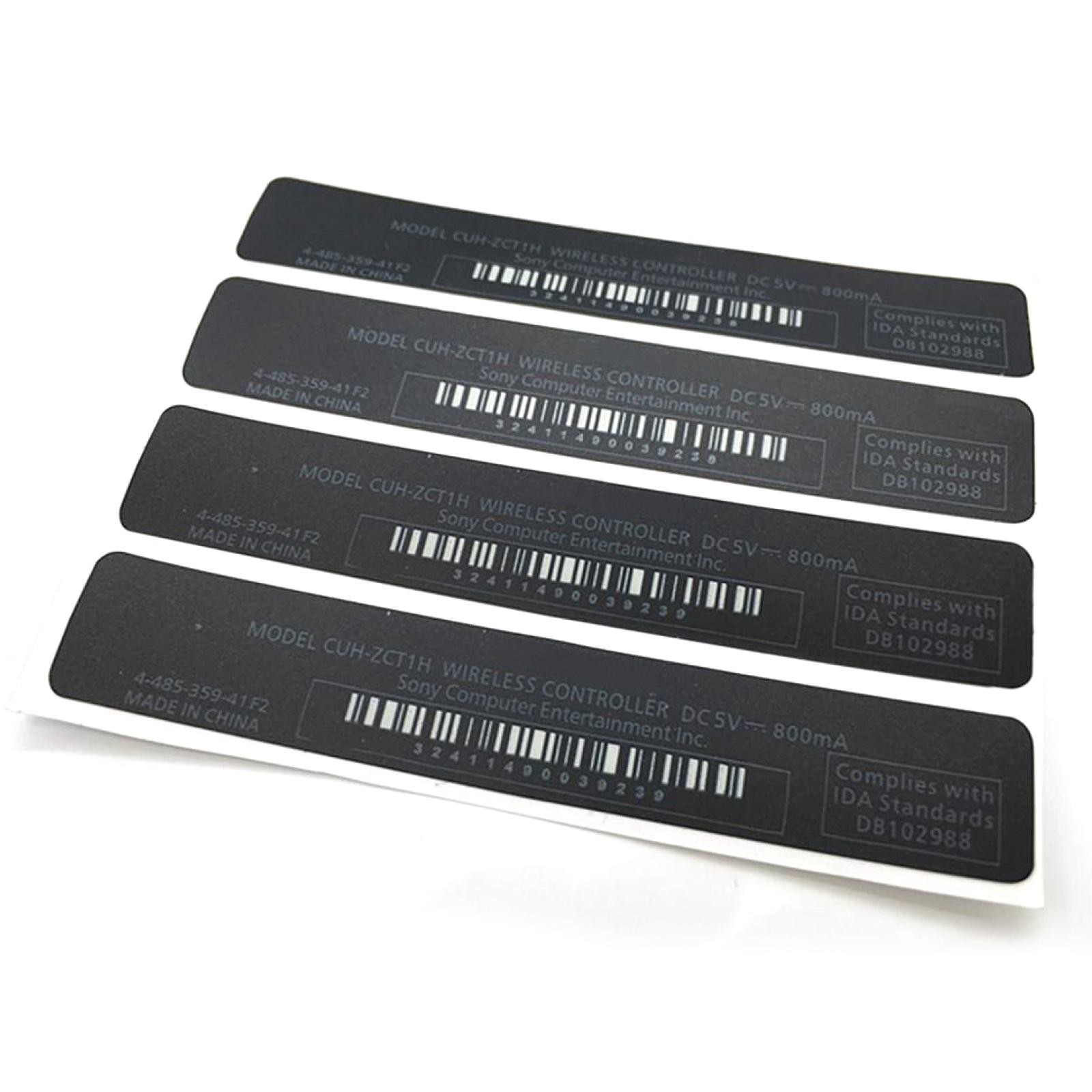 5 in 1 Pack Replacement Back Sticker Label For Playstation PS4 Controller