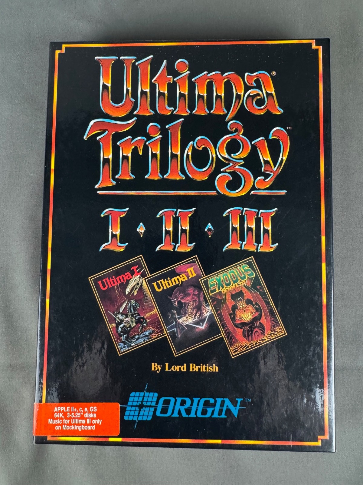 Ultima Trilogy 1-2-3 Apple (Origin Systems)
