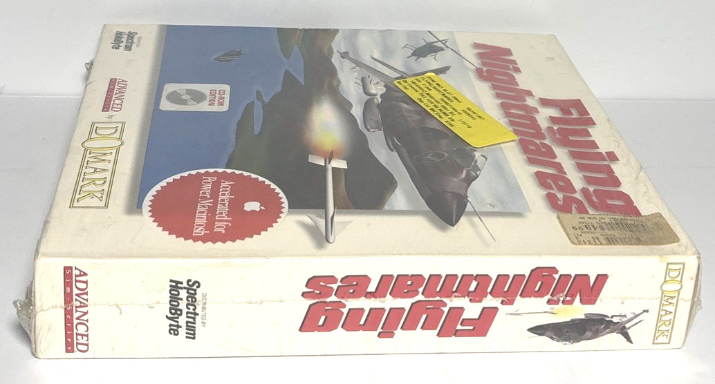 Vintage Flying Nightmares Big Box Macintosh Game CD Edition Domark Rare New!