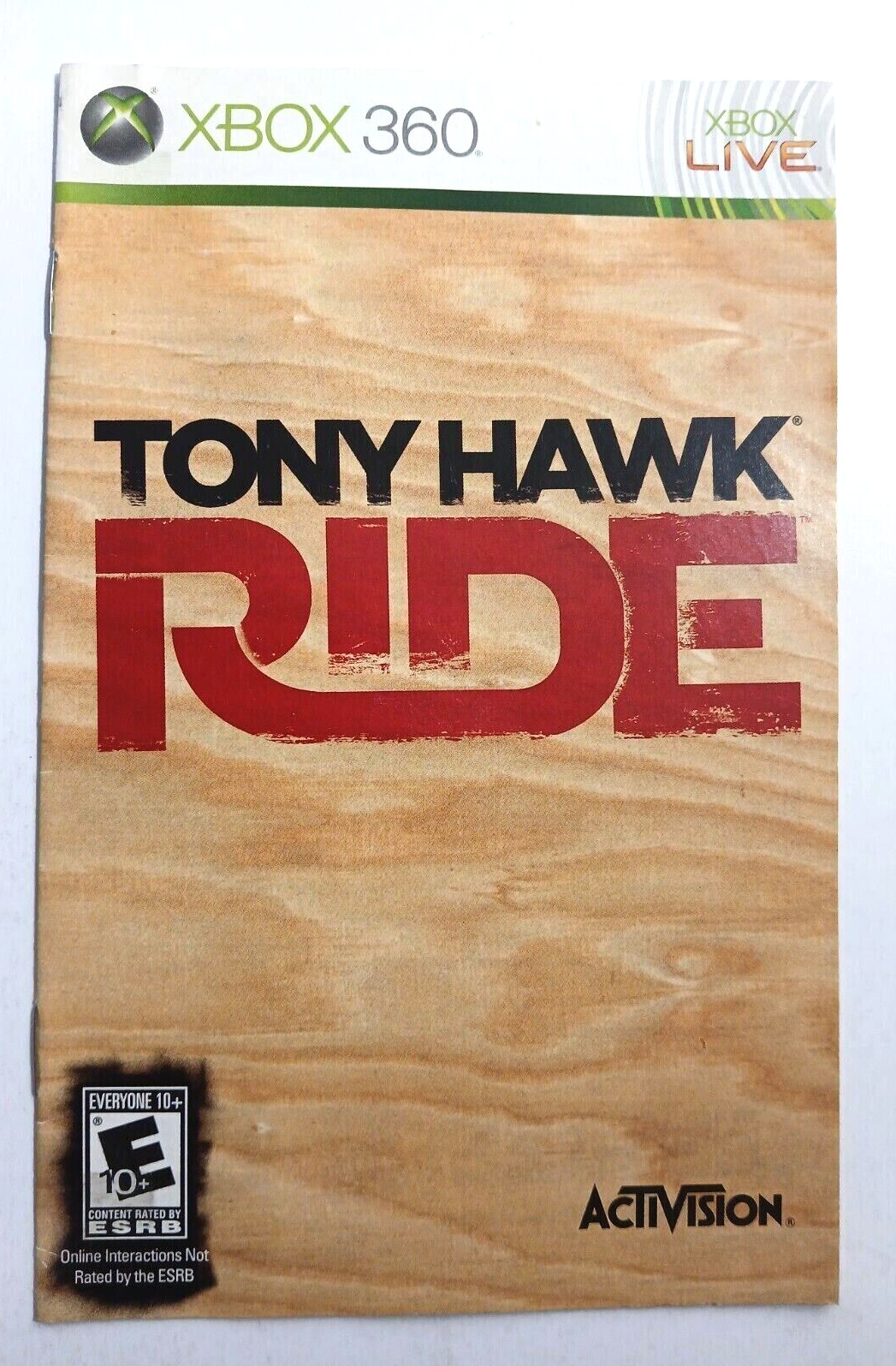 XBOX 360 Instruction Manuals MIXED SPORTS Tony Hawk, FIFA, NBA, PGA Tour, UFC
