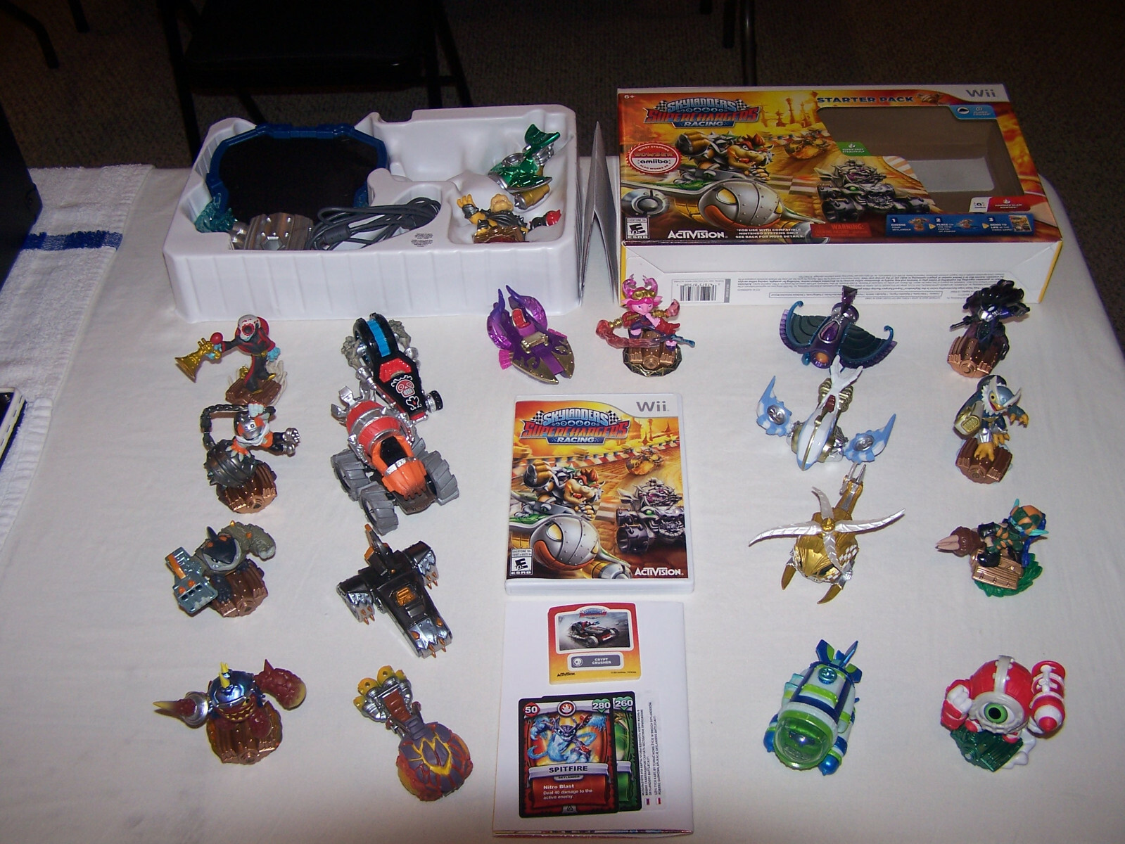 Skylanders Superchargers Racing Wii Lot Set 20 Poster Cards Stickers Exclusives