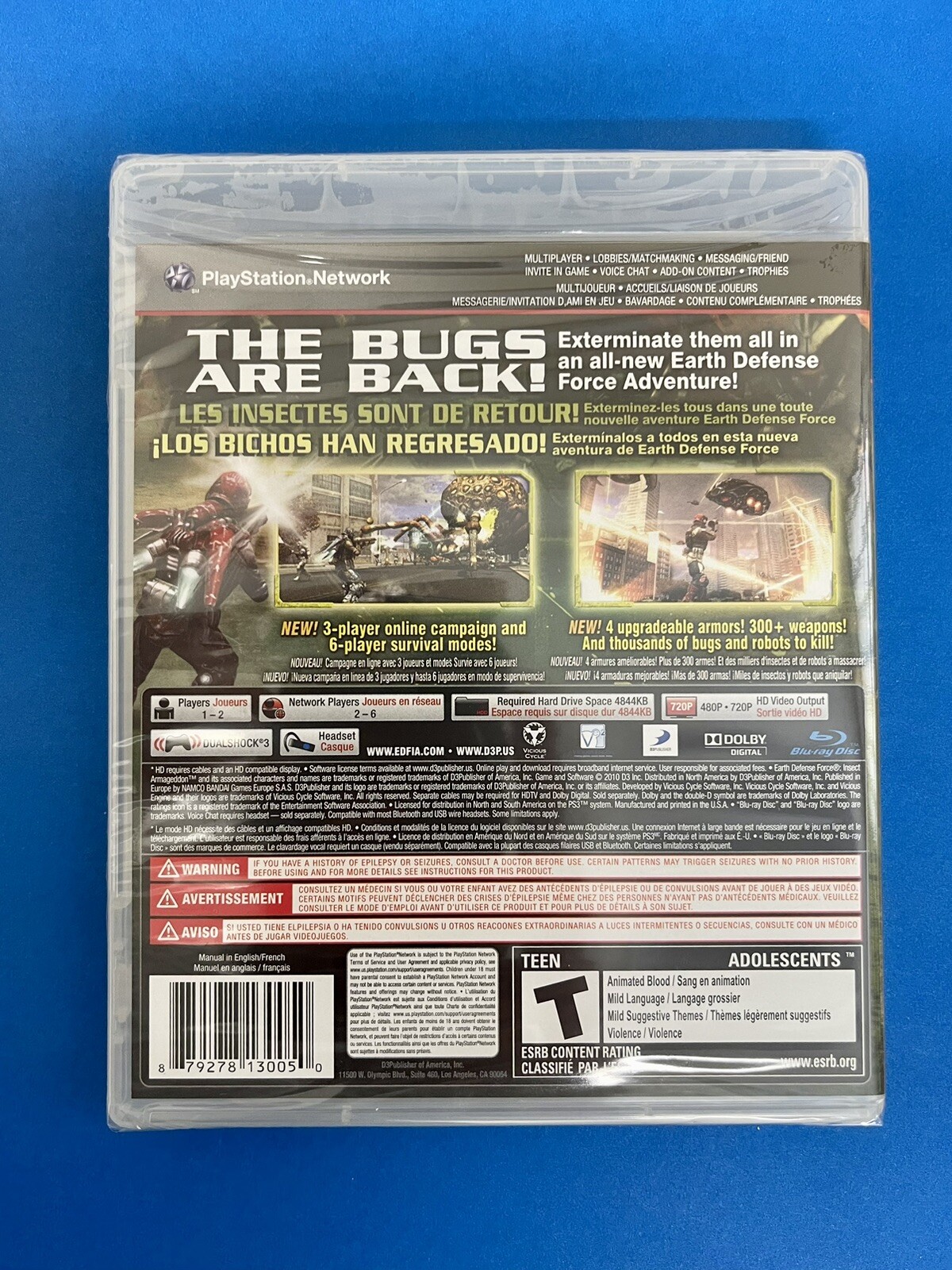 Earth Defense Force: Insect Armageddon Sony PlayStation 3, 2011 New & Sealed PS3