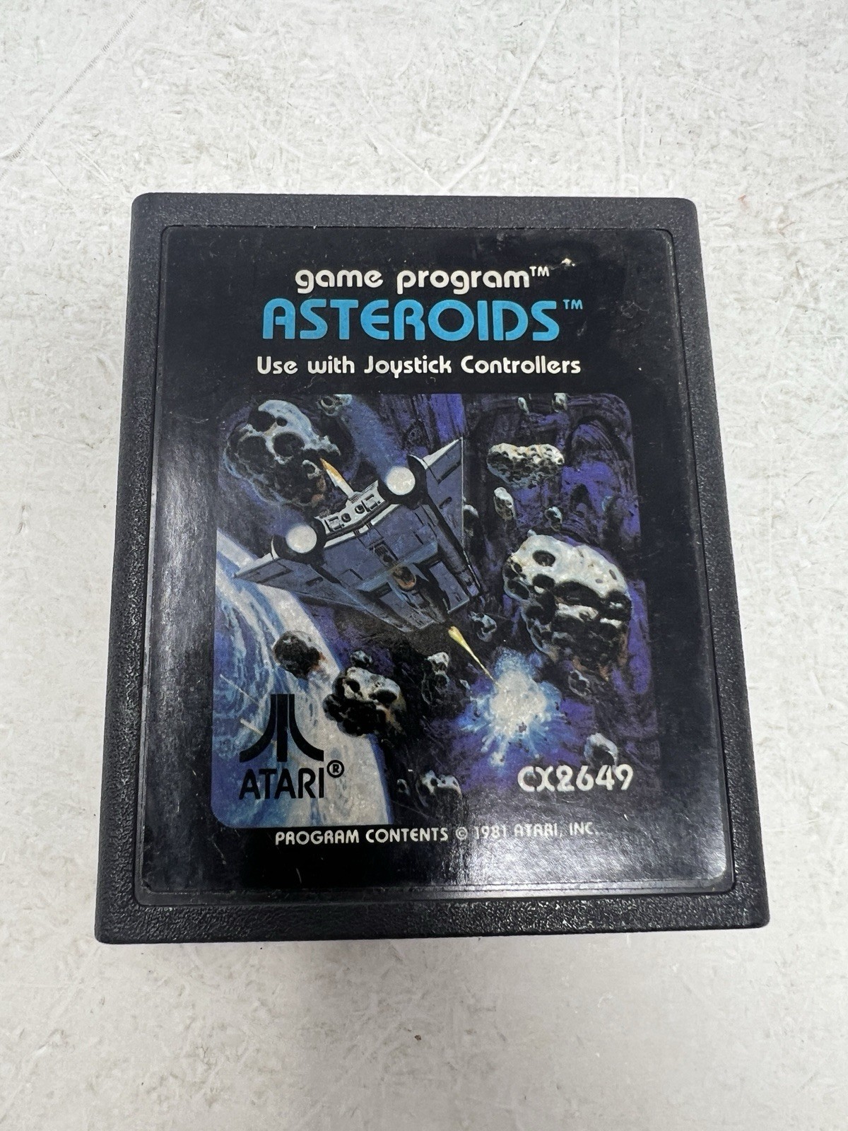 1981 Asteroids Game Cartridge for Atari 2600 CX2649 Tested (Cartridge Only)