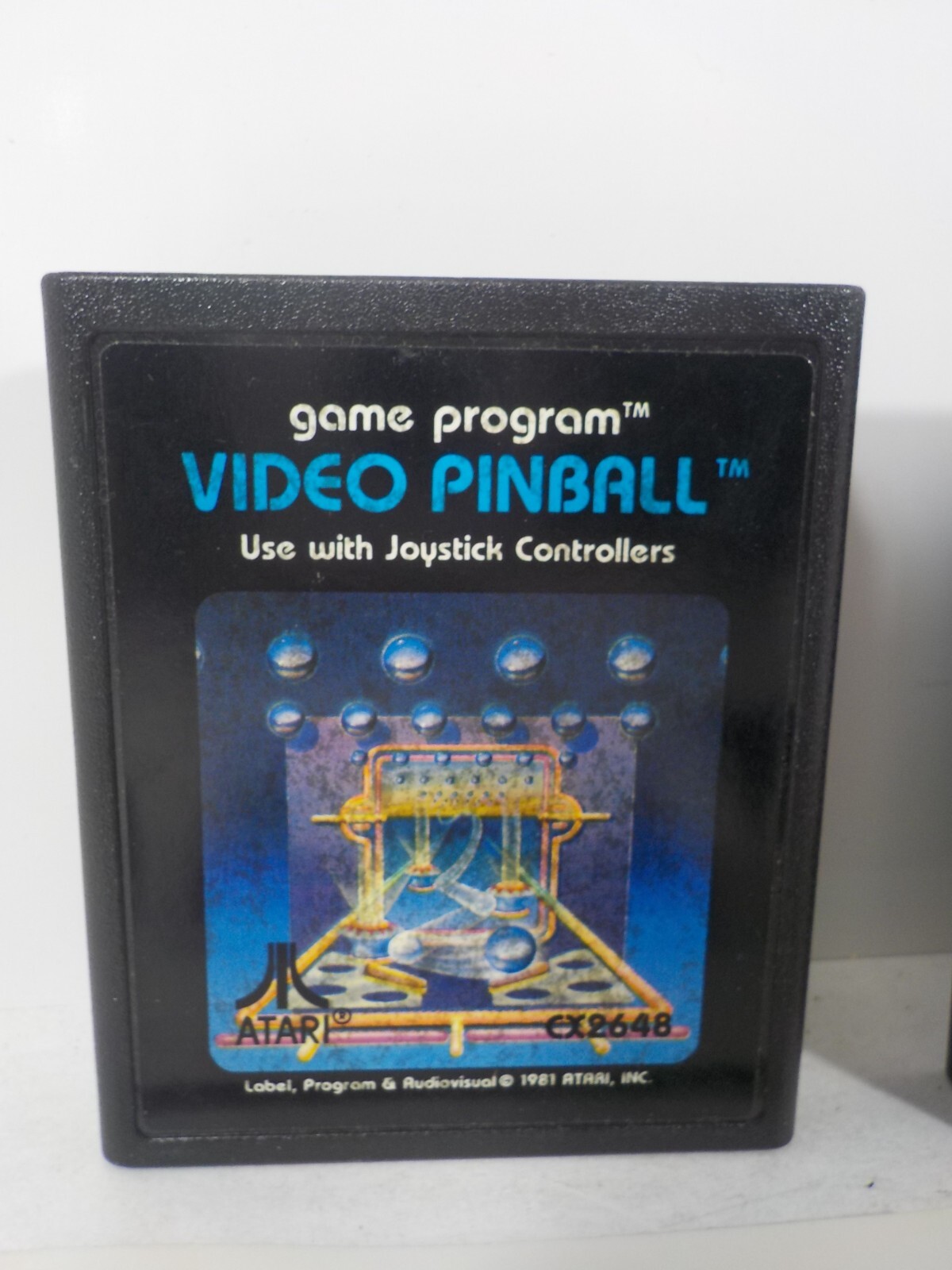N A129 Atari 2600 Game Lot w/ Manual Video Pineball & 3D Tic Tac Toe