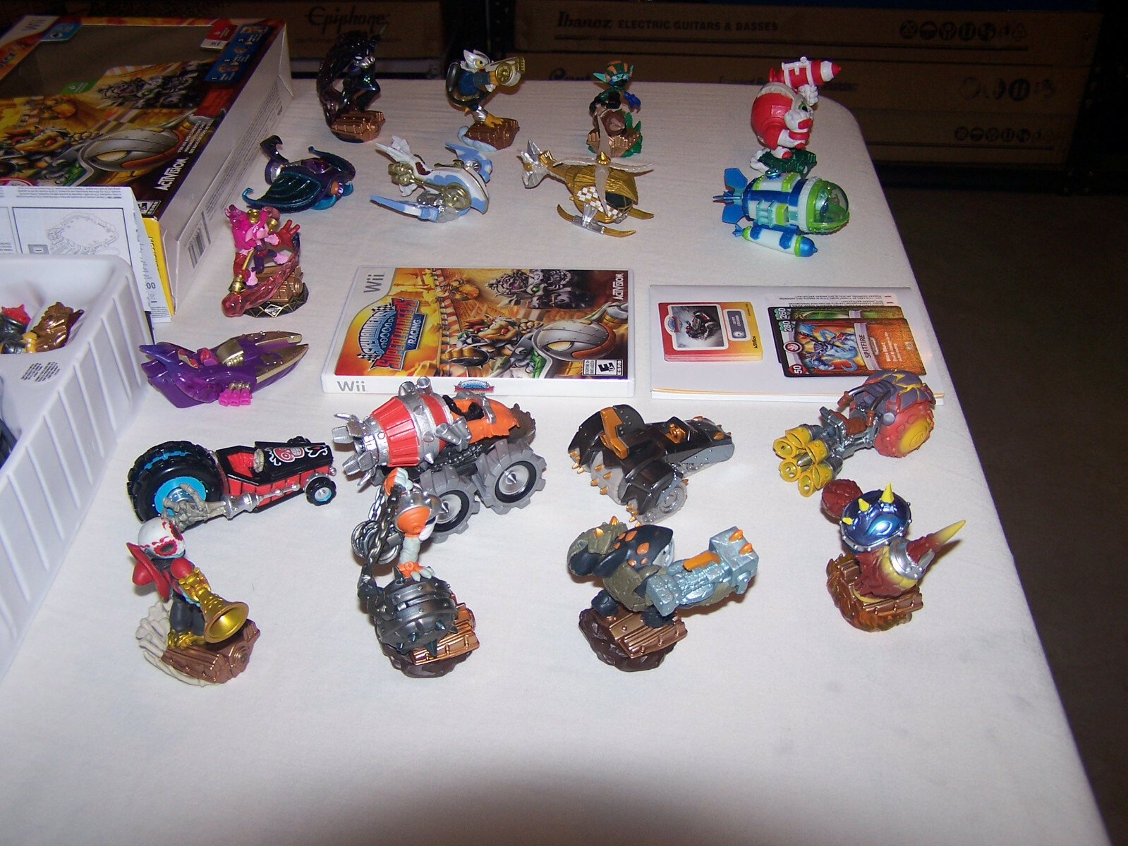 Skylanders Superchargers Racing Wii Lot Set 20 Poster Cards Stickers Exclusives