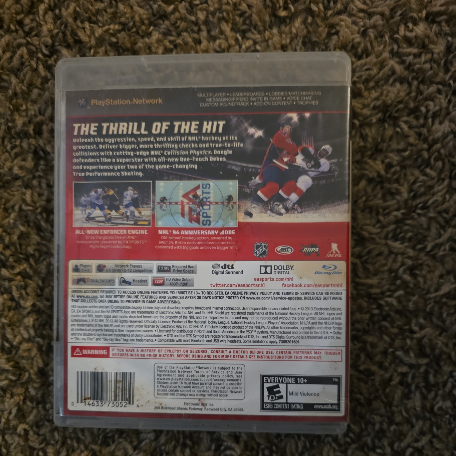 NHL 14 (Sony PlayStation 3, 2013)