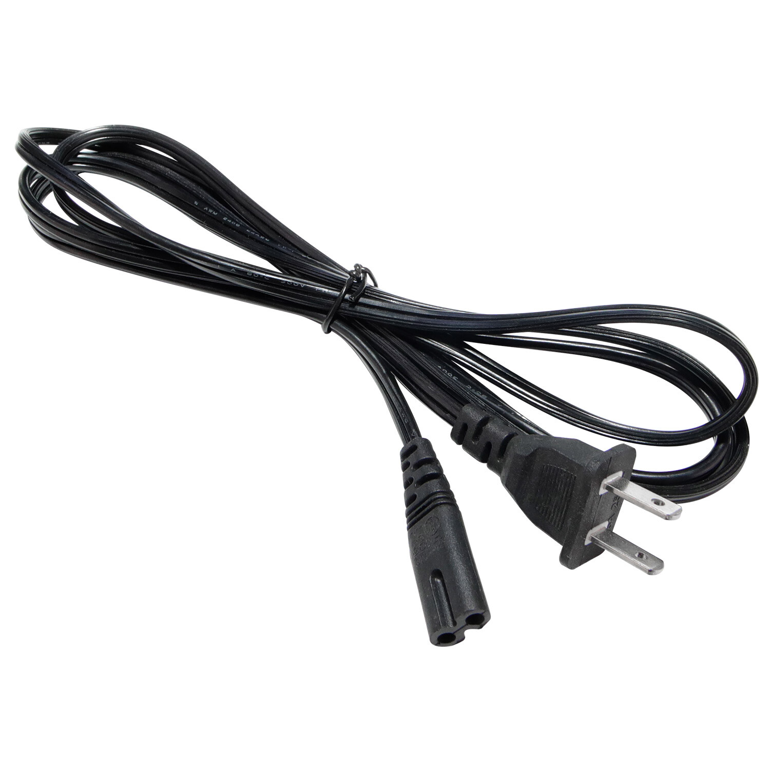 Lot of 1-100 Standard 6ft 2-Prong AC Power Cord/Cable for PS2 PS3 Slim Laptop