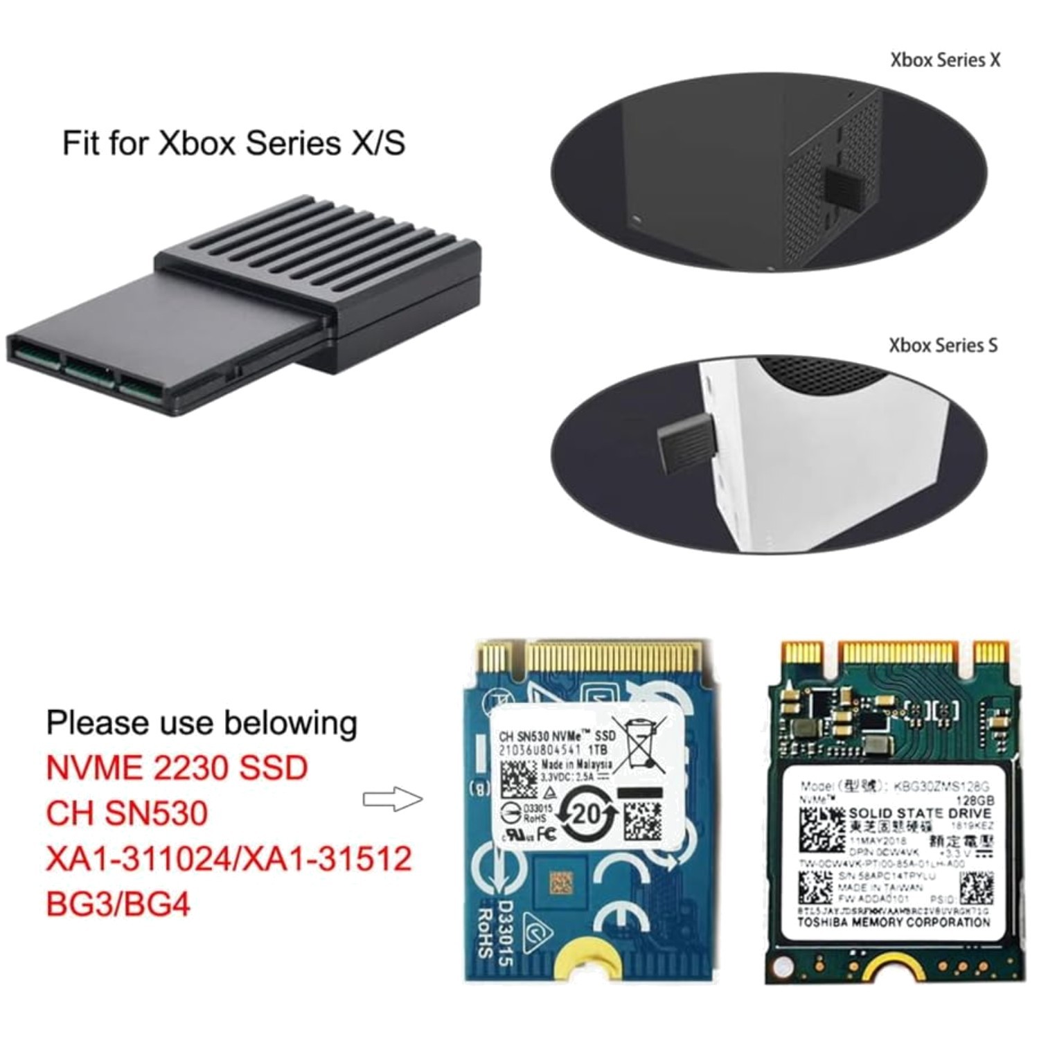 PCIe4.0 CH SN530 SSD Expansion Memory Card for Xbox-~