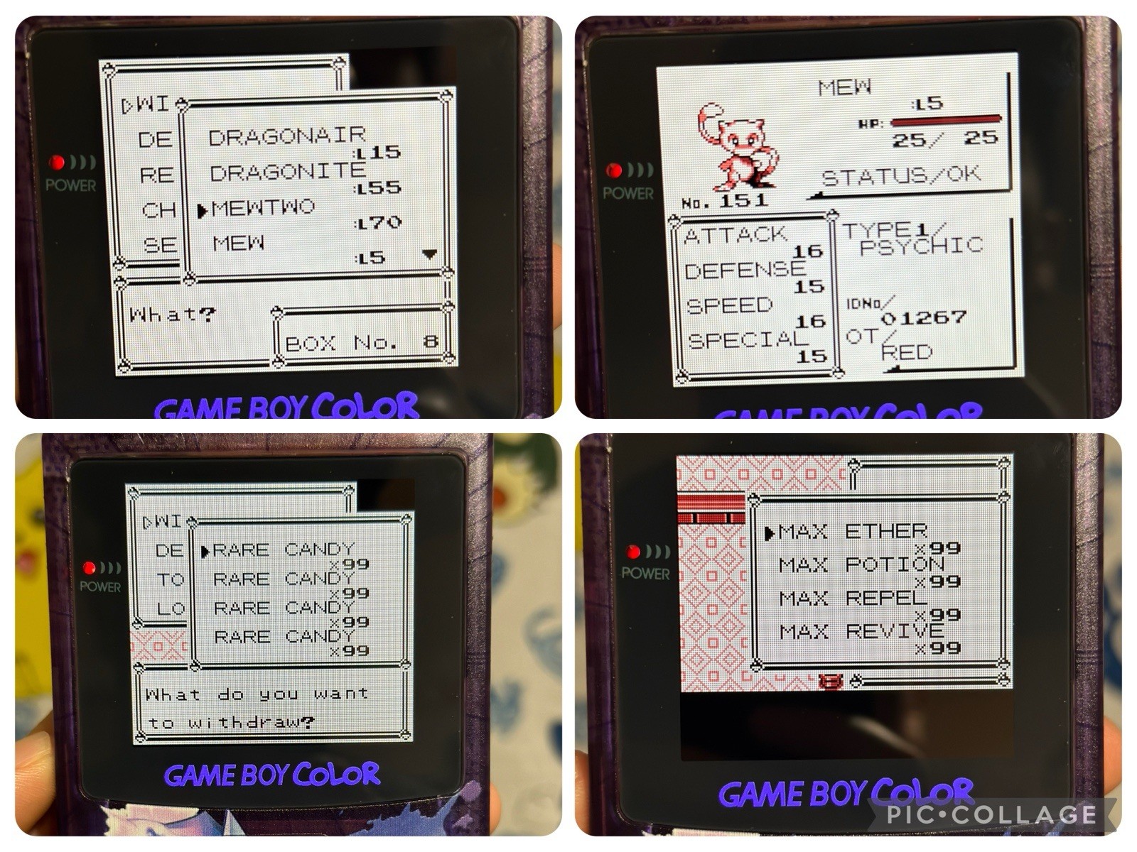 Pokemon Red w All 151 Complete Pokedex Nintendo Authentic Saves Max Items Money