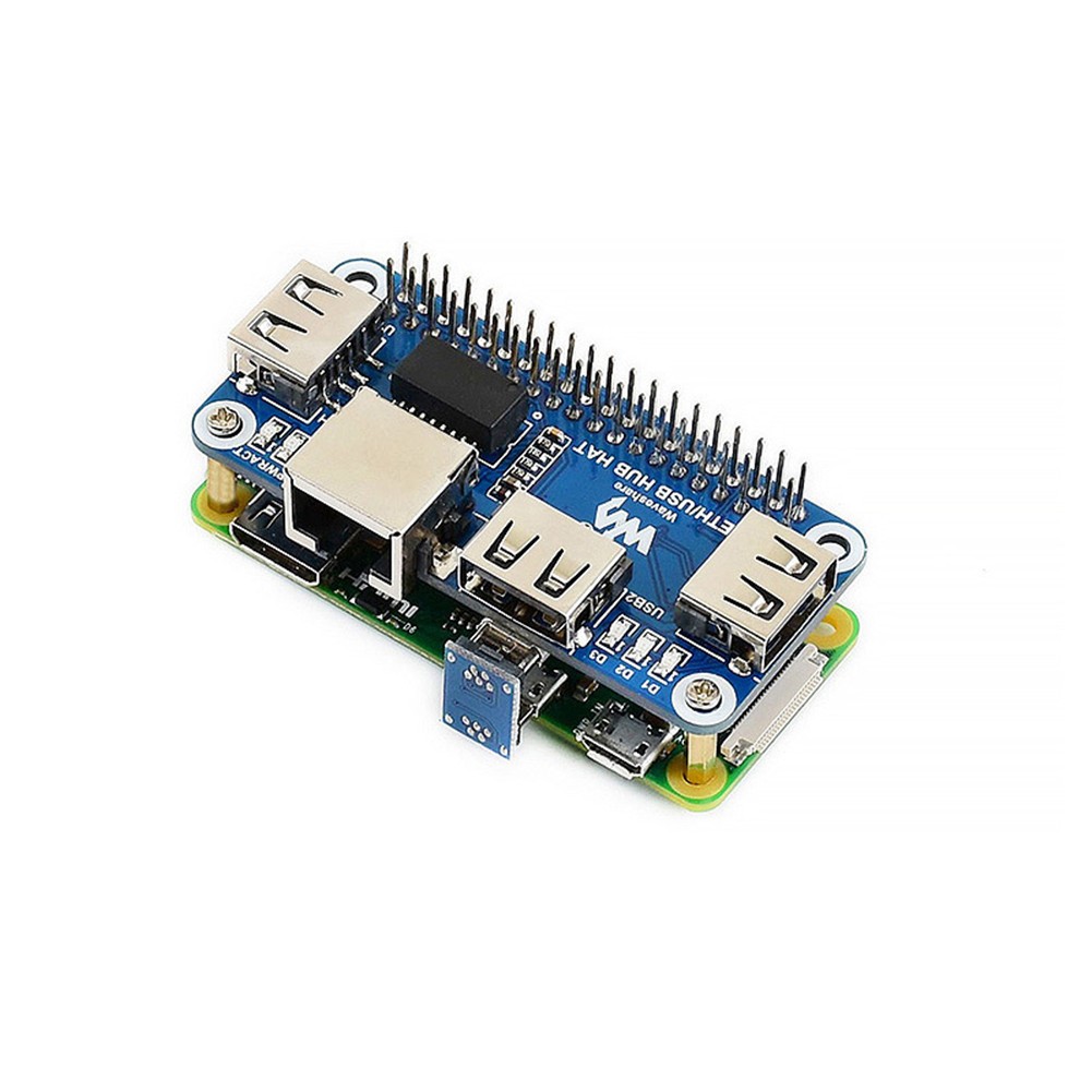Ethernet USB 2.0/1.1 RJ45 HUB HAT Board Kit For Raspberry Pi Zero/Zero W/Zero WH