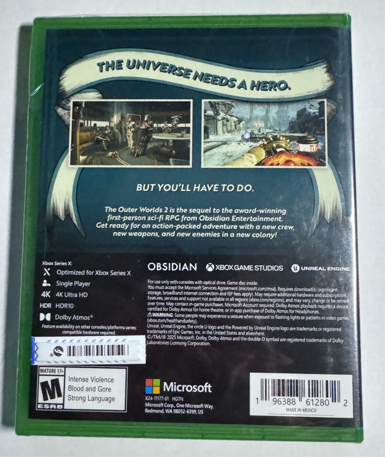Outer Worlds 2 Obsidian Game Studio Xbox Series X New Sealed Rare