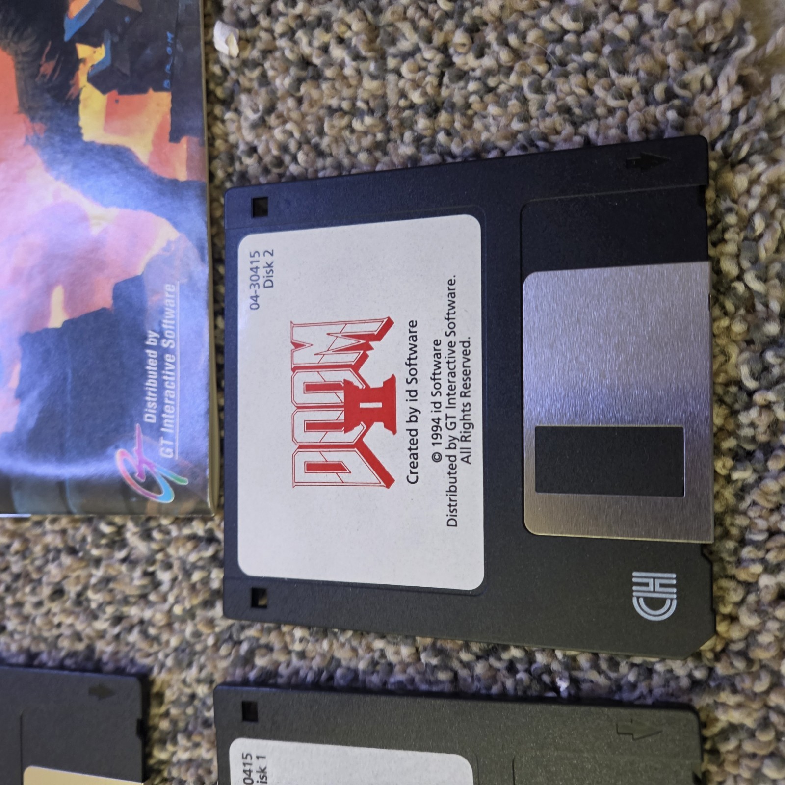 DOOM II PC Game Big Box 3.5 Floppy Original Box Vintage 1994 Instruction Manual