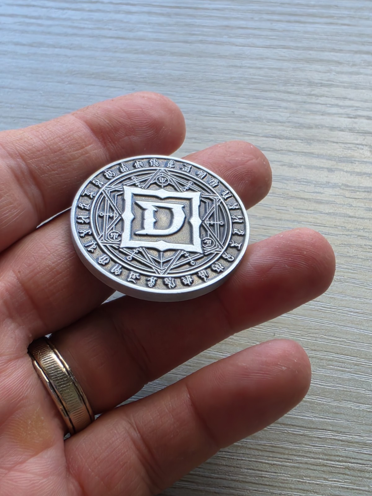 Diablo 4 IV Developer Coin Medal Season Of The Construct #3 D4 Rare Blizzard PC