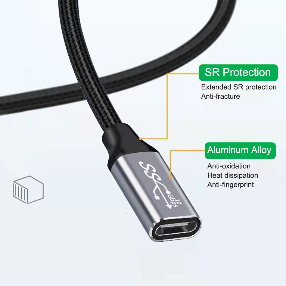 Extension Cable for PSVR 2 VR Extender Cord for PS5 VR Headset 10Gbps 10ft/3m