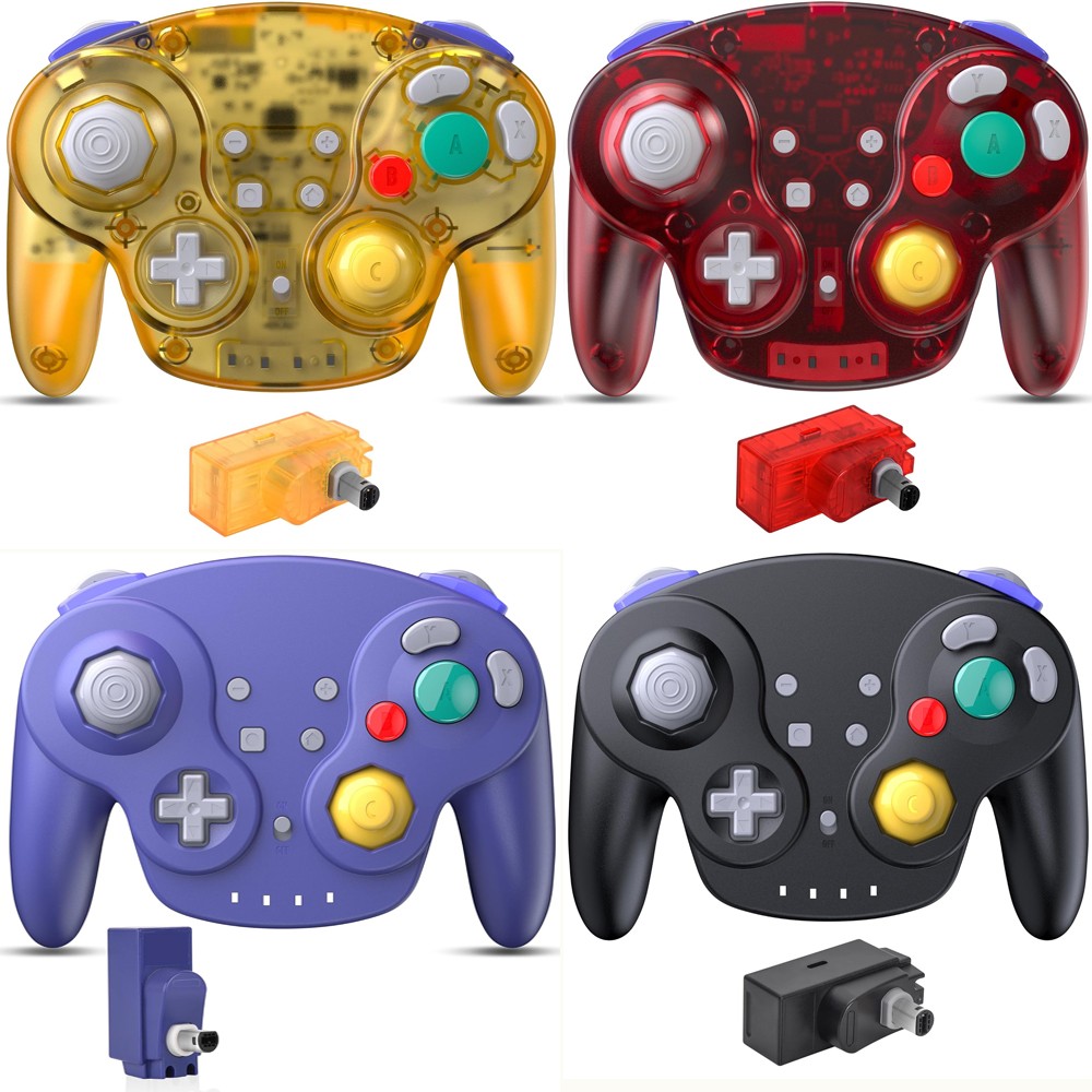 2.4 GHz Wireless GameCube Controller, for NGC GameCube Console (Built-in Rumble)