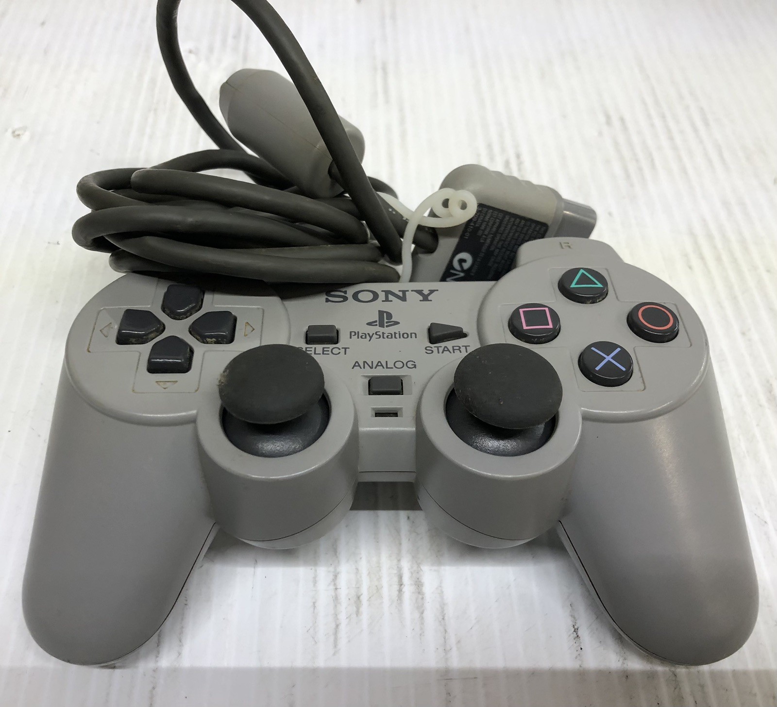 ORIGINAL PLAYSTATION 1 CONSOLE W/ CONTROLLERS TESTED WORKING GAME AND WHEEL LOT
