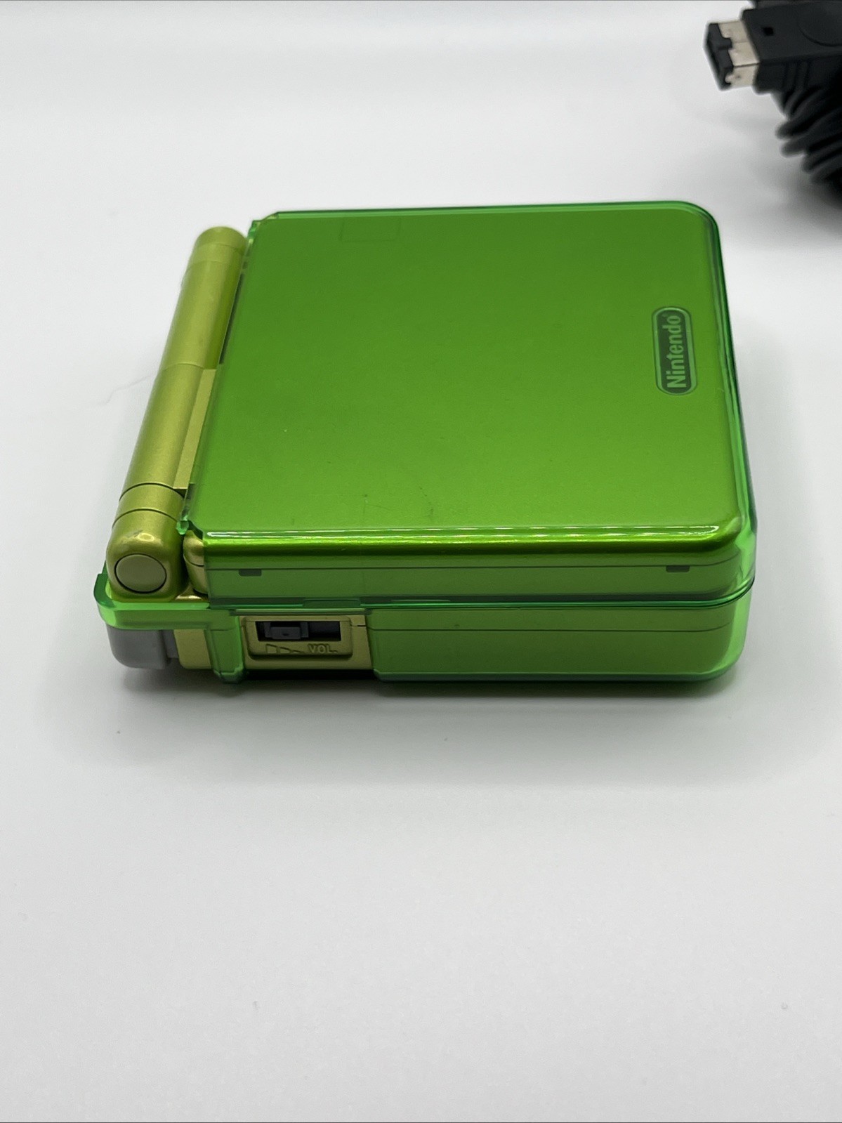 Nintendo Game Boy Advance SP Lime Green Edition W Charger – Case & Game