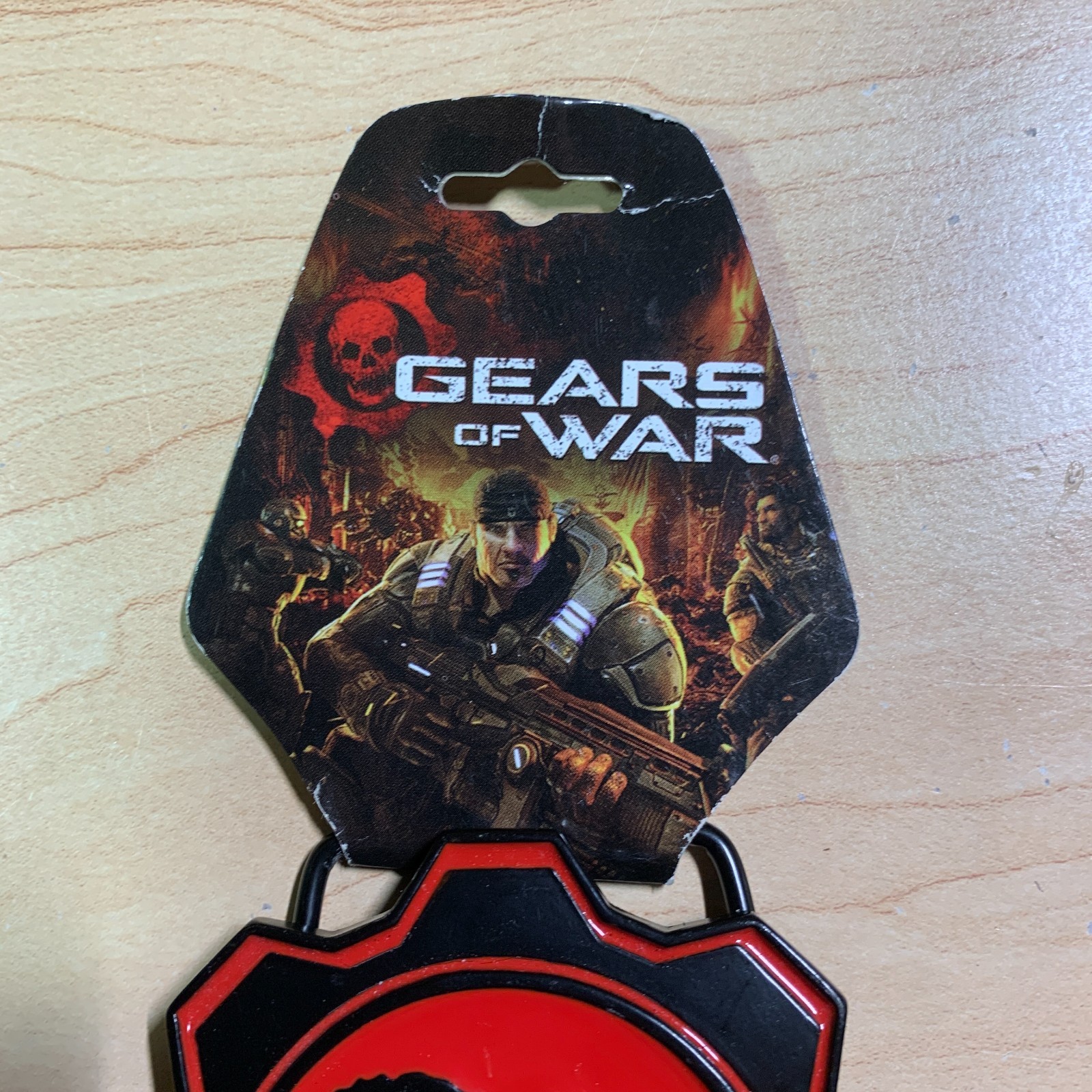 RARE 2008 Epic Games Gears Of War Metal Skull Omen Belt Buckle Xbox Collectible