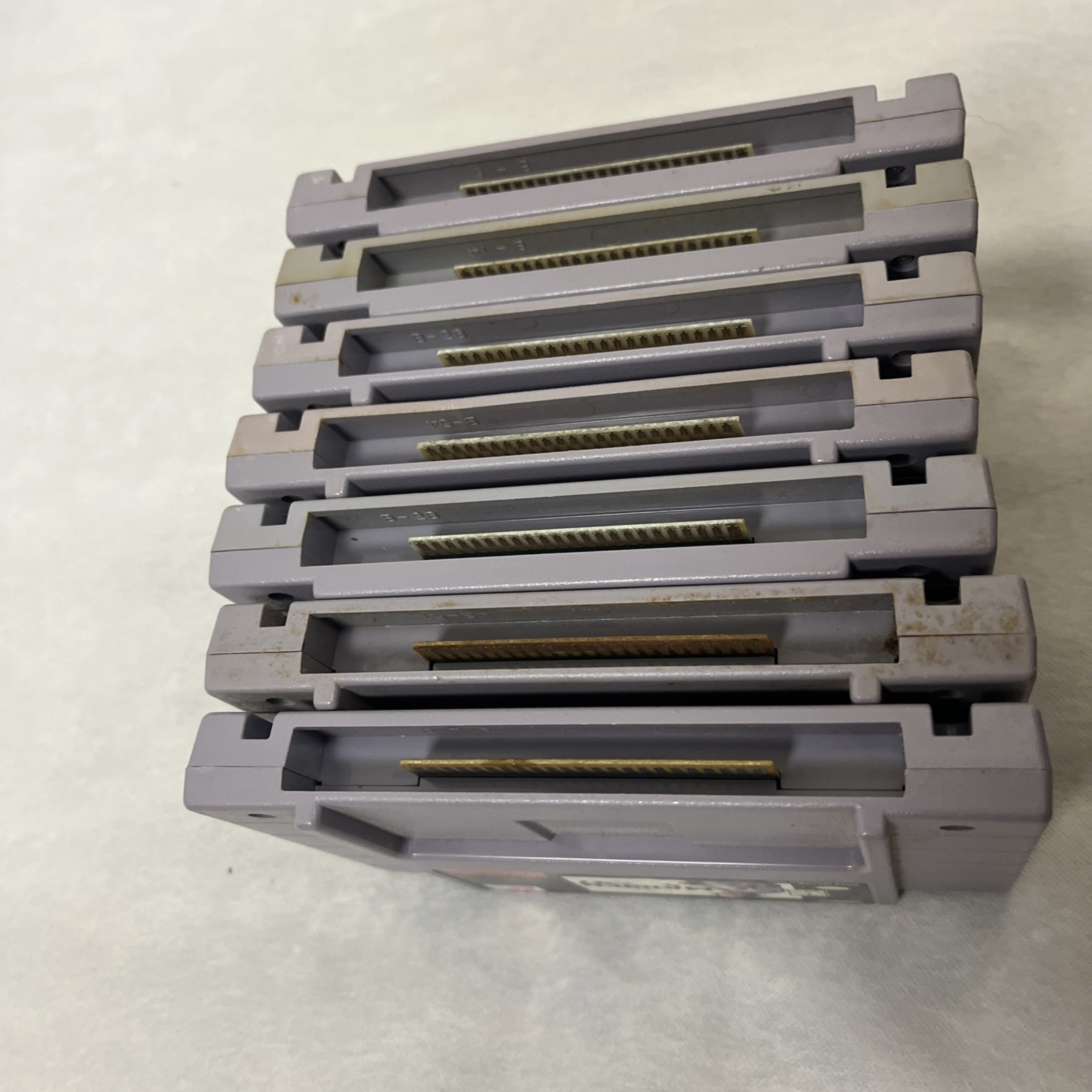 Vintage Super Nintendo Snes Video Games Mixed Title/Genres Lot Of 7 Not Tested