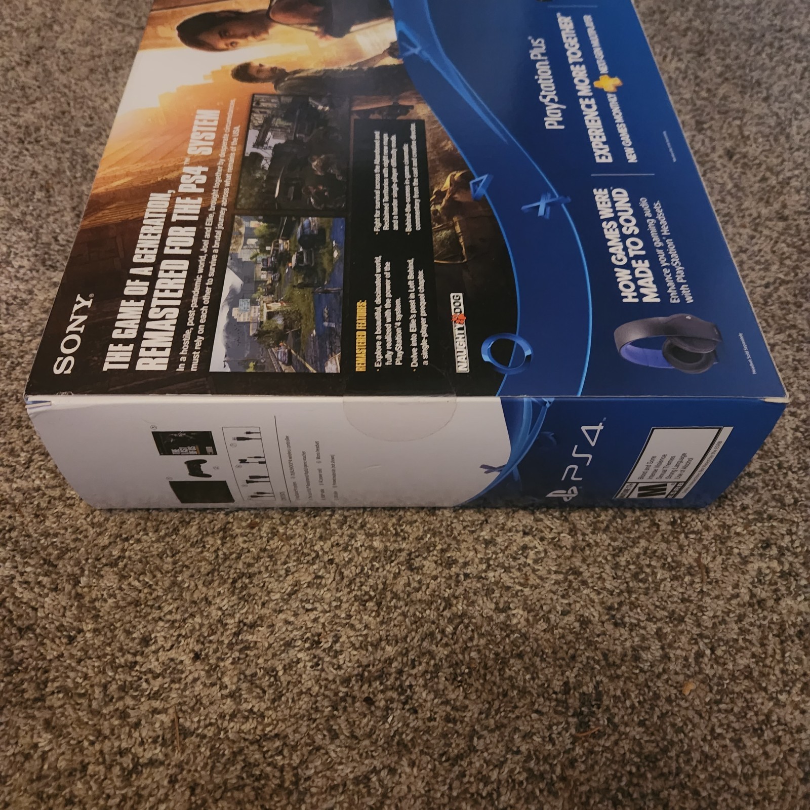 Sony Playstation 4 PS4 500GB Console The Last of Us Edition Complete CIB, Tested