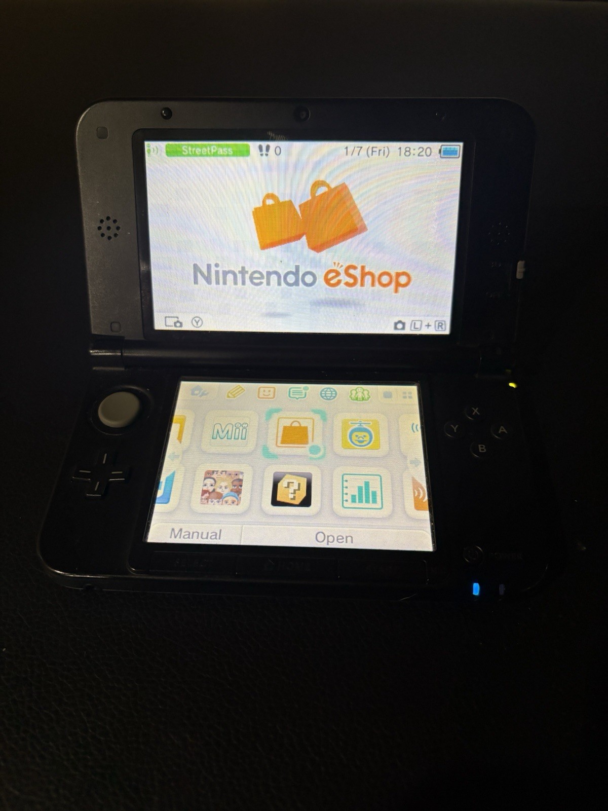 Nintendo 3DS XL Red Black Console Custom Firmware CFW Fully Tested with charger