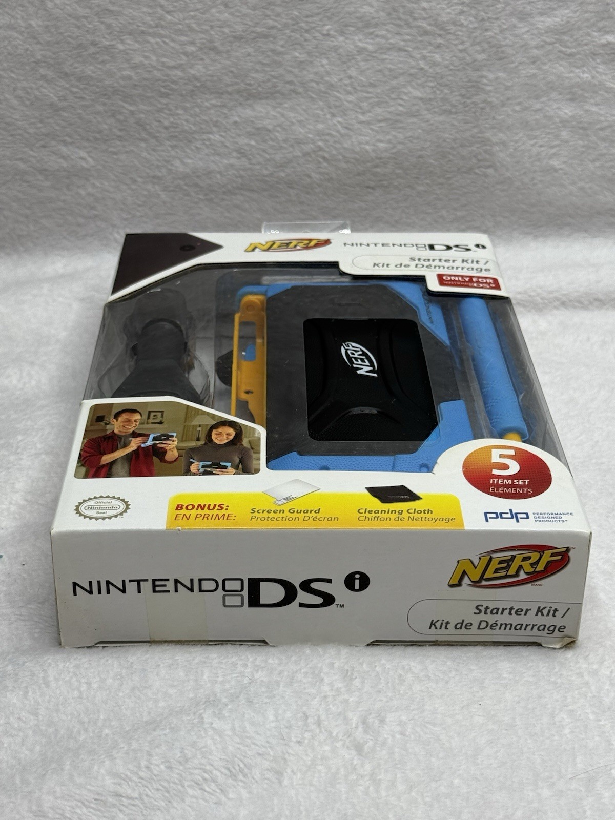 Brand New Nintendo DSi Nerf Starter Kit Case Pen Charger 2010 Blue Rare