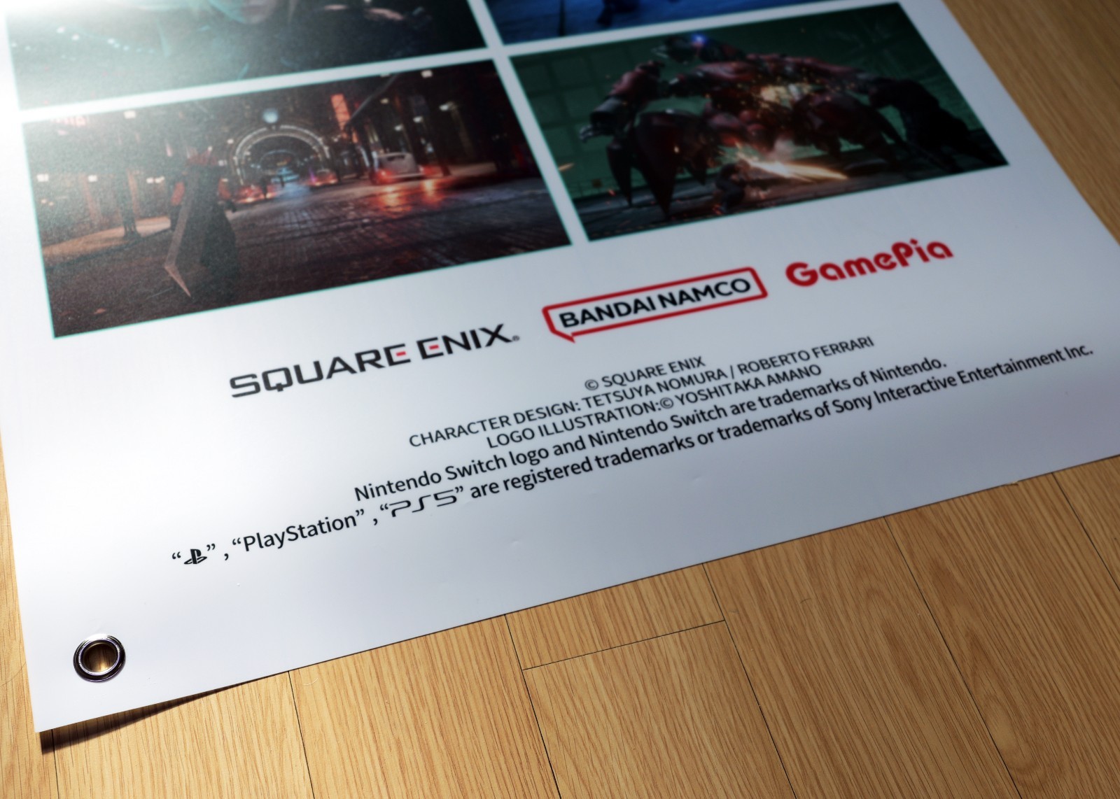 Final Fantasy VII Remake Intergrade – BIG promo banner KOREA (60cm x 180cm) RARE