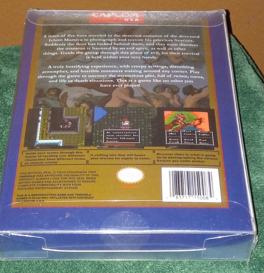 SWEET HOME – NES SEALED Timewalk Games custom English-translated Time Walk rare