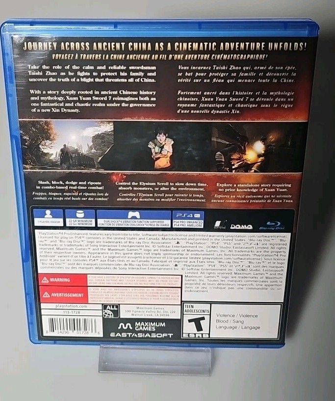 Xuan Yuan Sword 7 (Sony PlayStation 4 PS4, 2021)