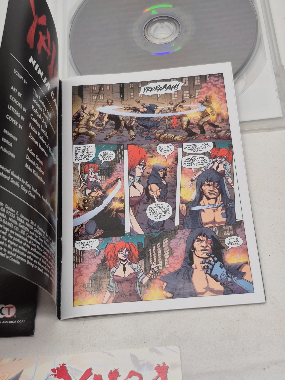 Sony PlayStation 3 PS3 Yaiba Ninja Gaiden Z Complete CIB Dark Horse Comic Book