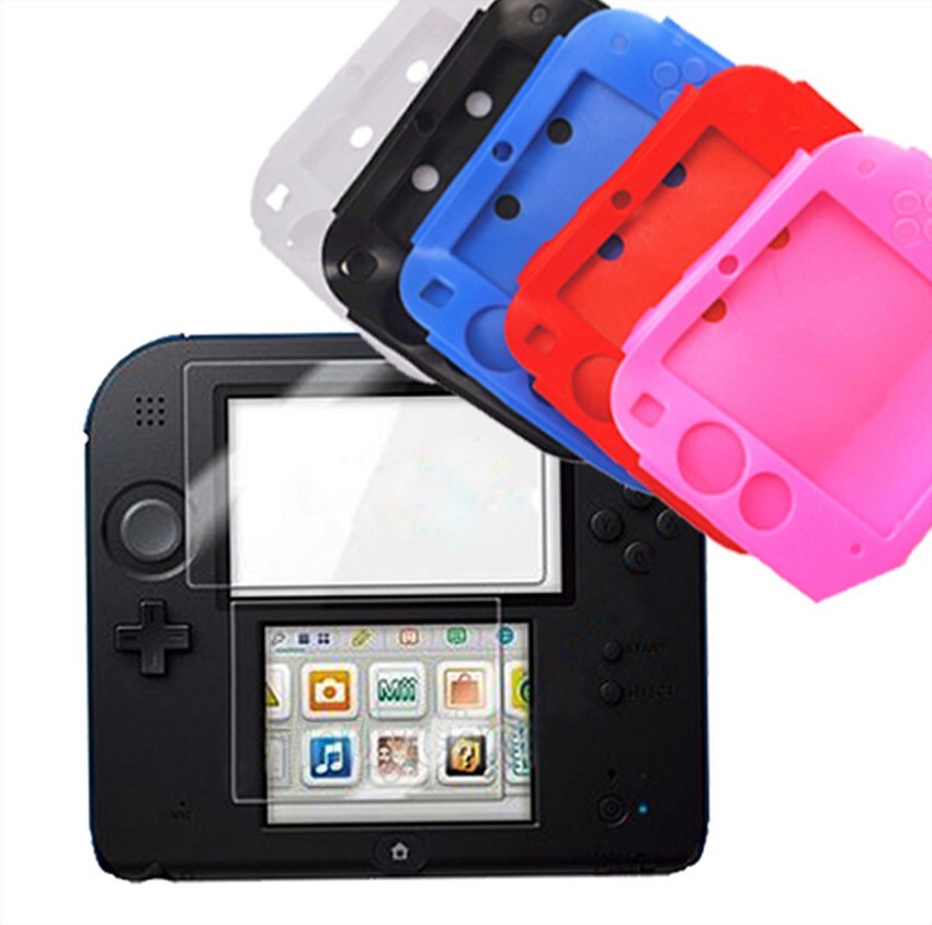 Soft Protective Silicone Rubber Gel Skin Cover Case for Nintendo 2DS Anti-Slip
