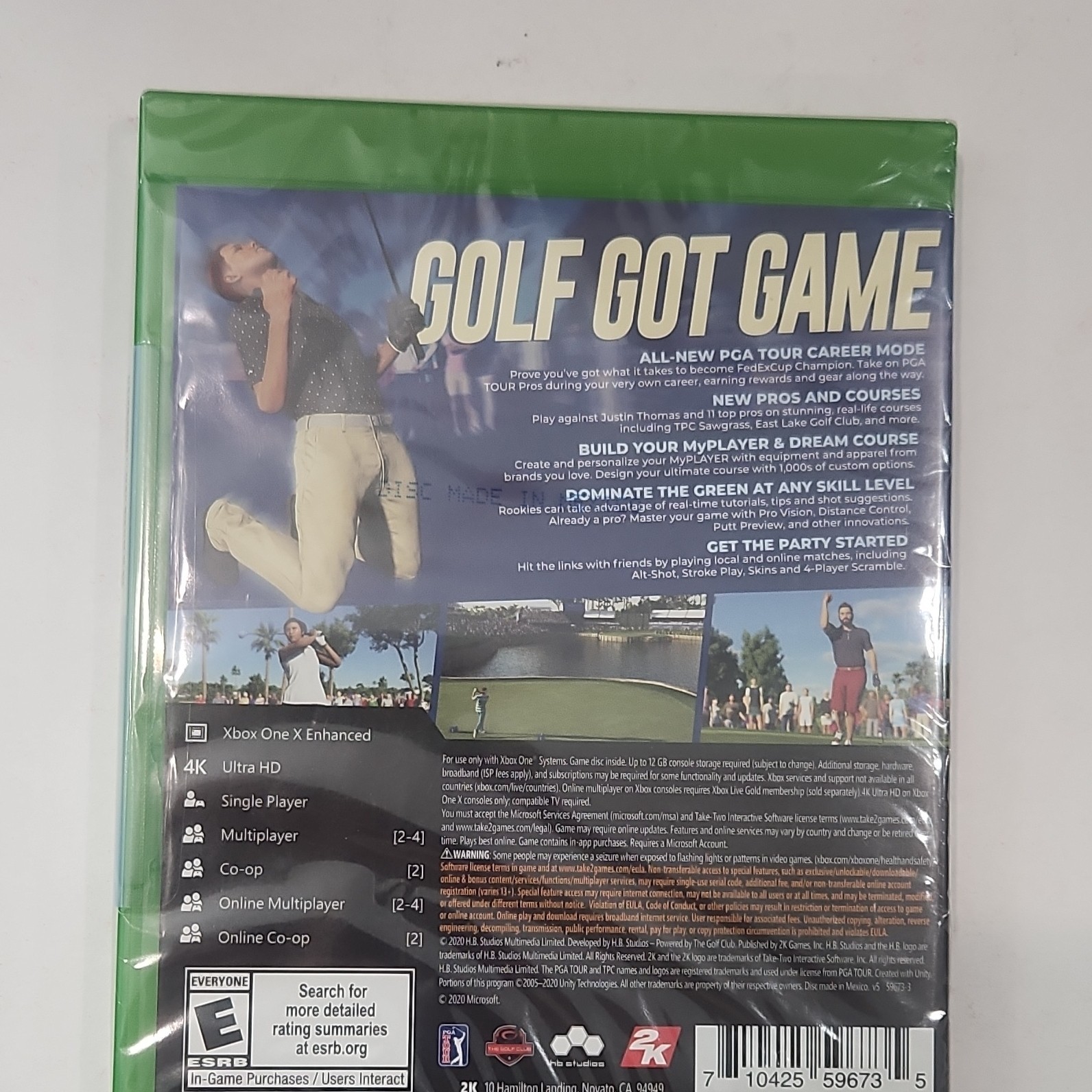 2K PGA Tour 2K21 Xbox One Ultra HD Xbox One X Enhanced Multiplayer Golf 2020
