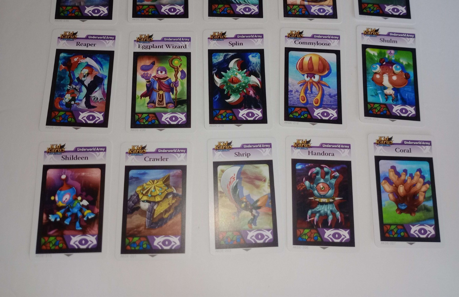Nintendo 3DS Kid Icarus Uprising AR Cards Lot 30 Count Excellent Condition
