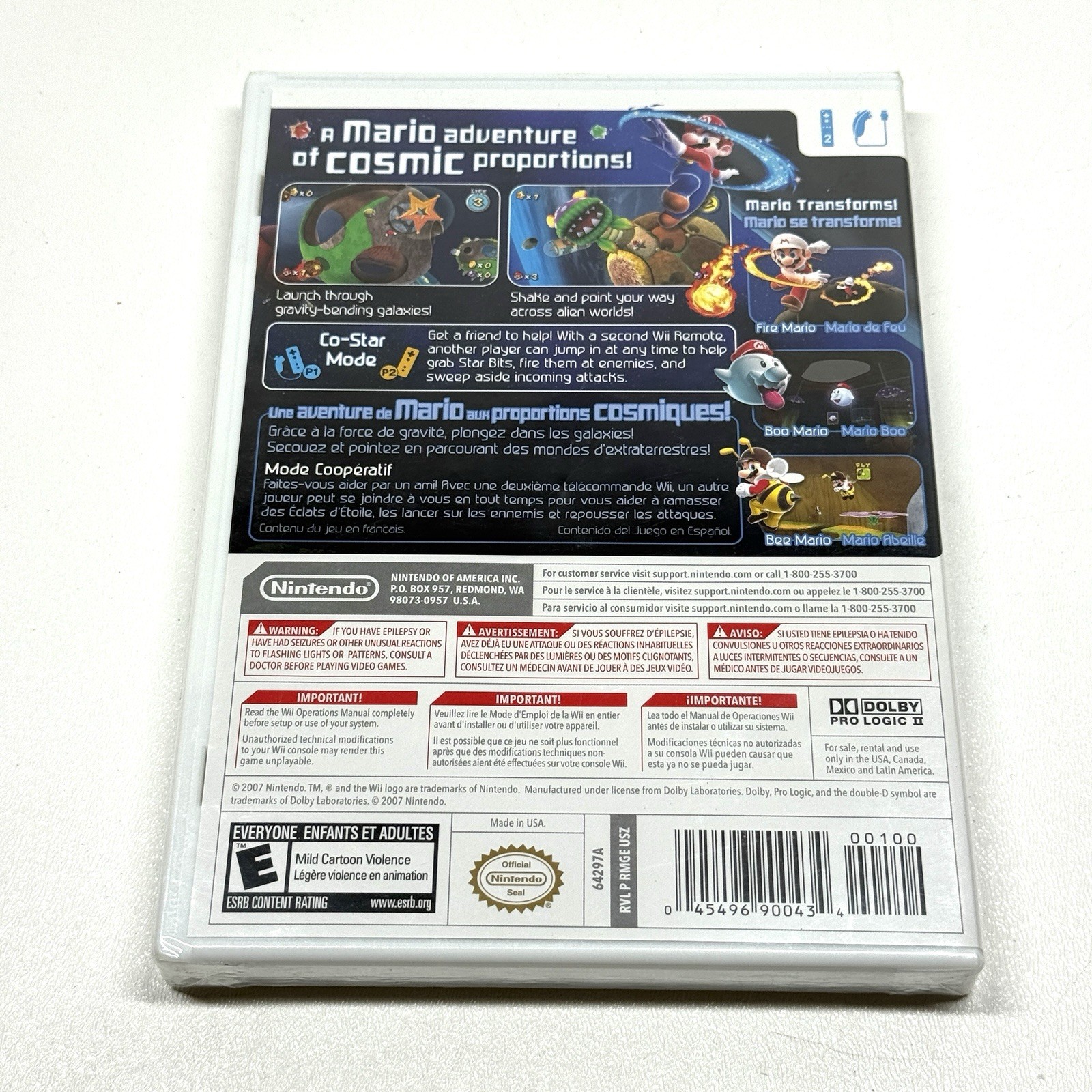 Super Mario Galaxy (Nintendo Wii, 2007) Sealed