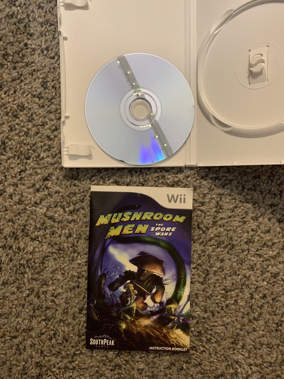 Mushroom Men Nintendo Wii 2008 CIB Case Game Manual Authentic