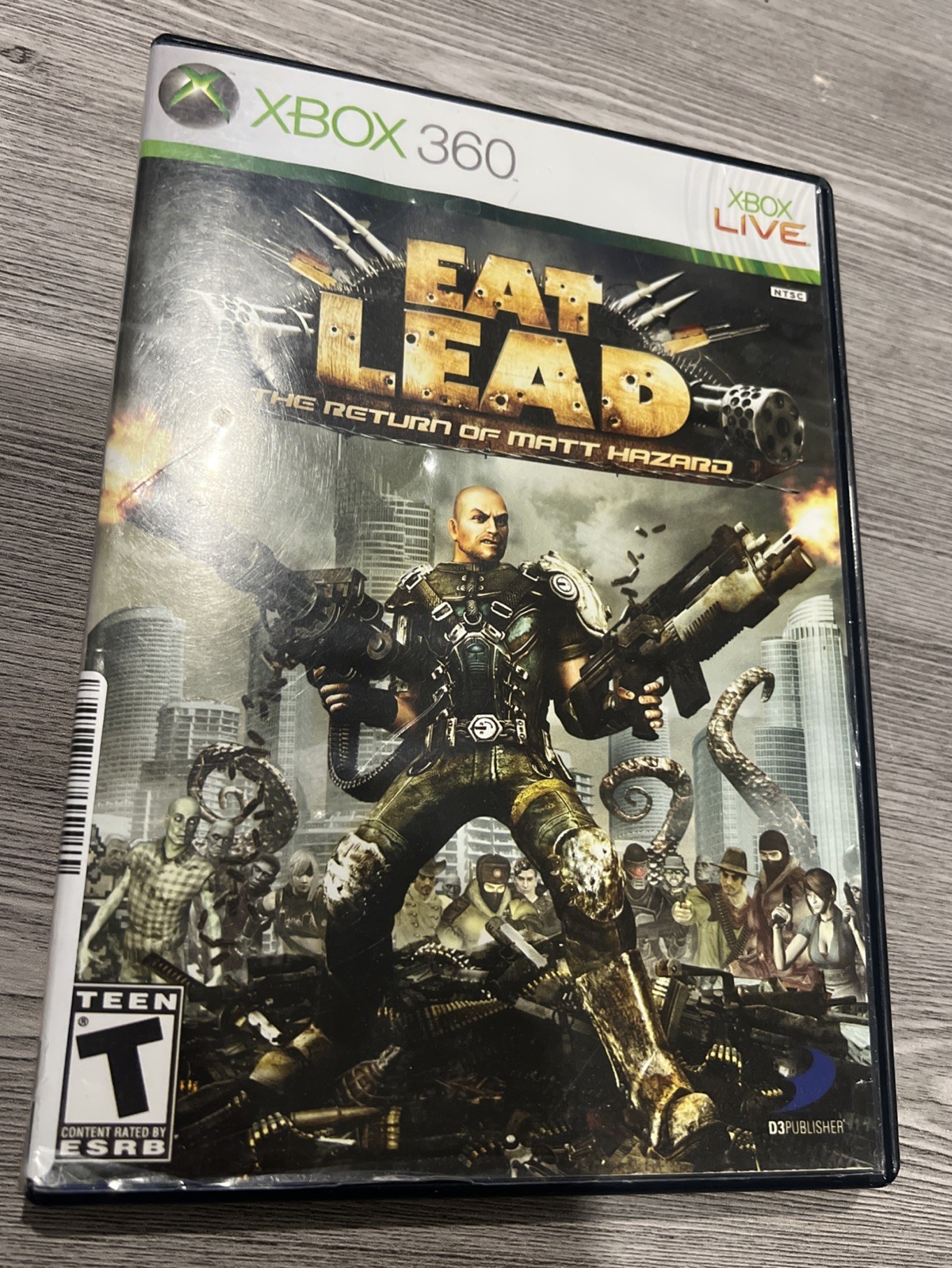 Eat Lead: The Return of Matt Hazard (Xbox 360) Rare – NO Manual – FREE SHIP!