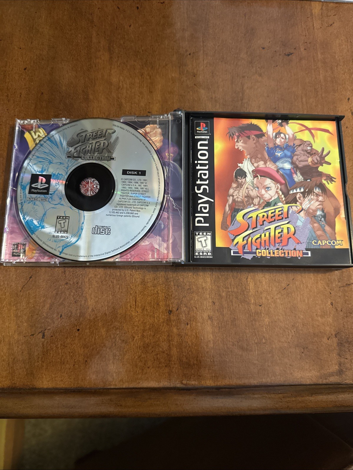 Street Fighter Collection Sony PlayStation 1 PS1 2-Disc CIB Manual Case Included