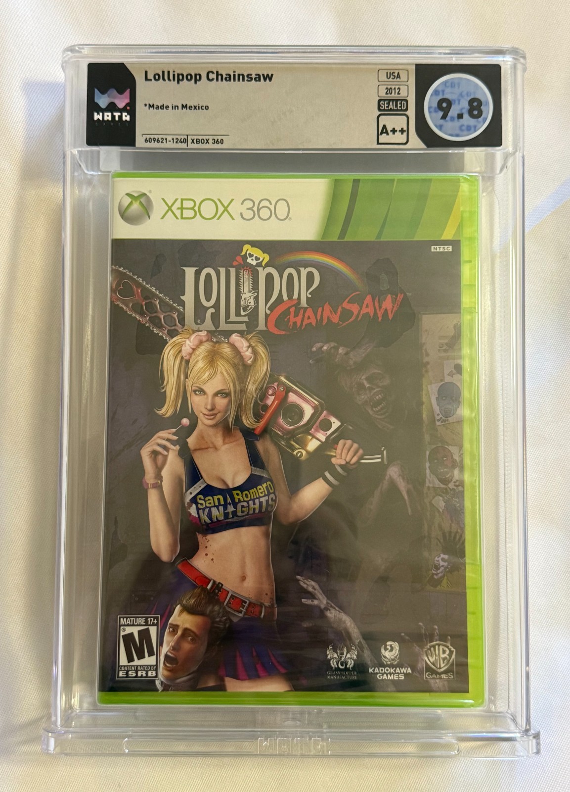 WATA Graded 9.8 A++ Lollipop Chainsaw (Microsoft Xbox 360, 2012)