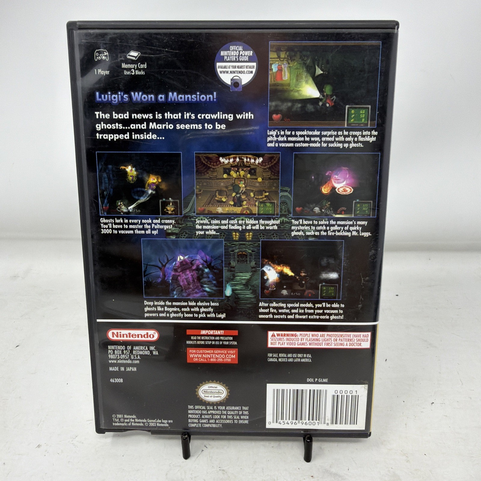 Luigi’s Mansion [Player’s Choice] (Nintendo GameCube, 2001) CIB TESTED