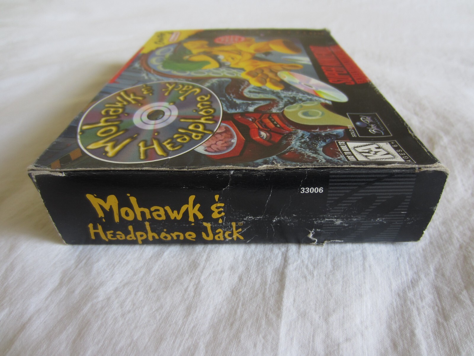 Mohawk and Headphone Jack SNES Super Nintendo CIB 100% Complete Phone Card RARE