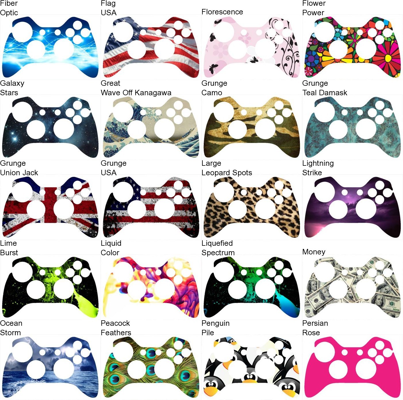 Choose Any 1 Skin Design for Original Xbox One 1st Gen Console + 2 Controllers