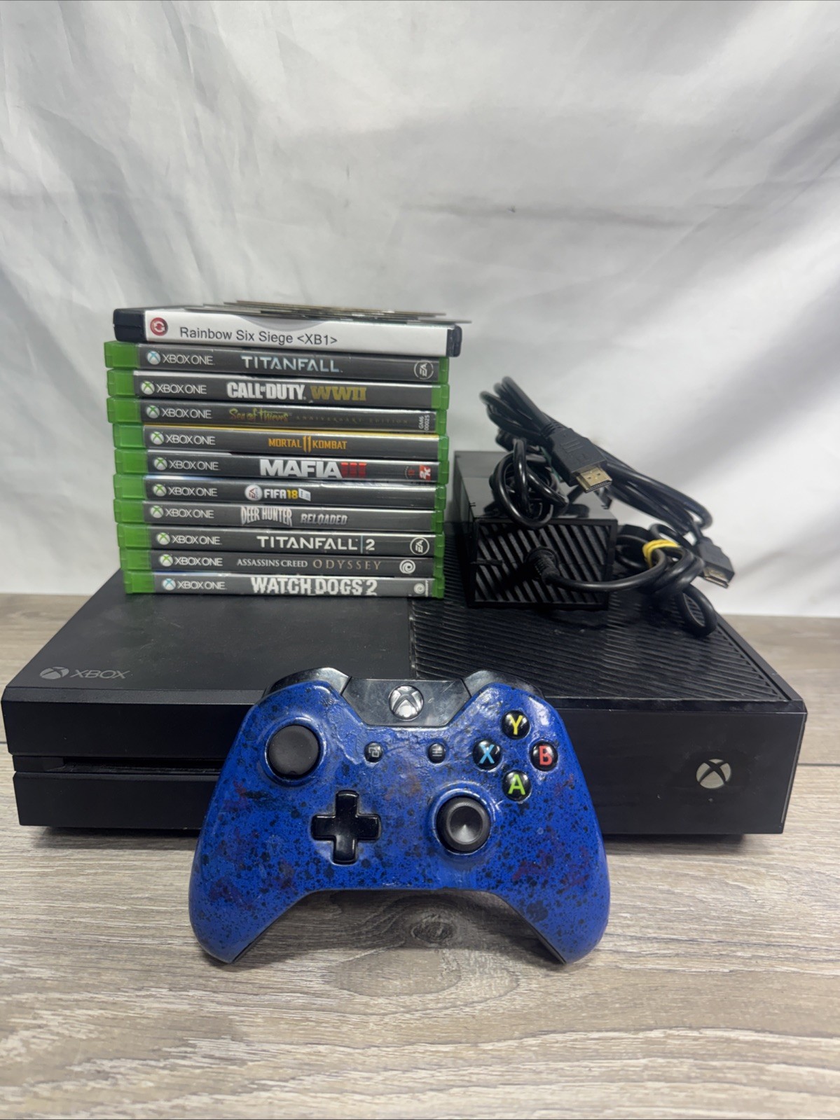 Microsoft Xbox One 500GB Console Bundle Controller 16 Games Tested Works
